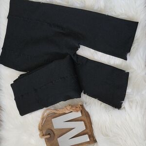 Blissful Benefits/Warner's black fleece lined footless tights-2 pair NWOT
